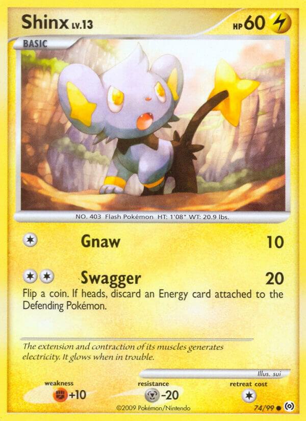Shinx 74/99 card from Arceus