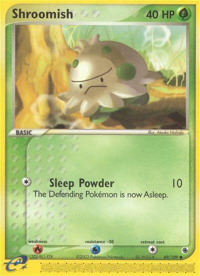 Shroomish 69/109 card from Ruby and Sapphire