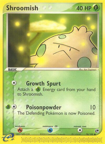 Shroomish 78/100 card from Sandstorm