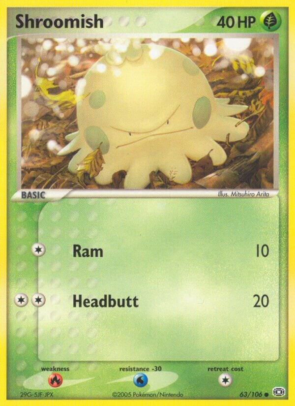 Shroomish 63/106 card from Emerald