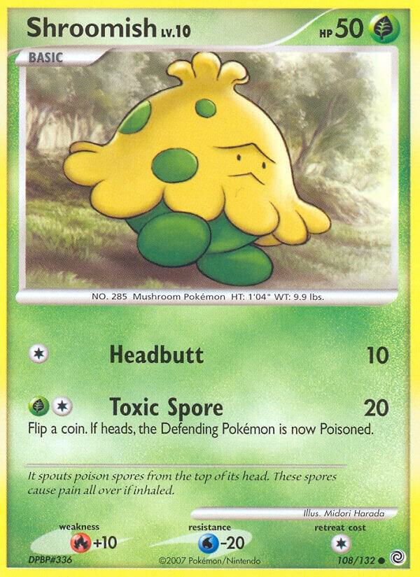 Shroomish 108/132 card from Secret Wonders