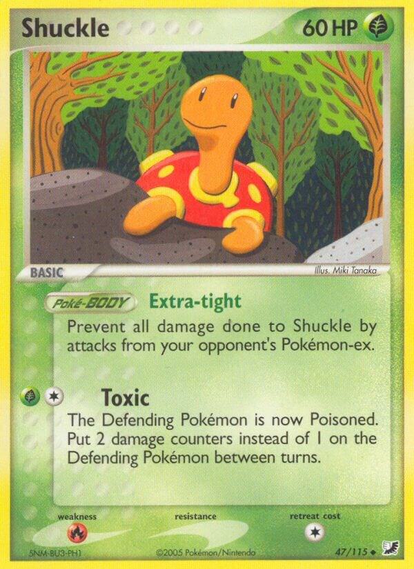 Shuckle 47/115 card from Unseen Forces