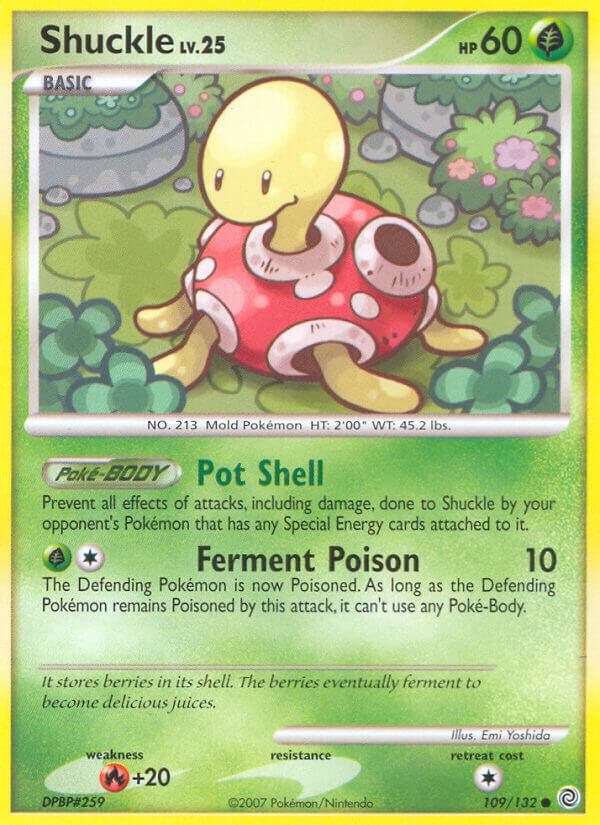 Shuckle 109/132 card from Secret Wonders