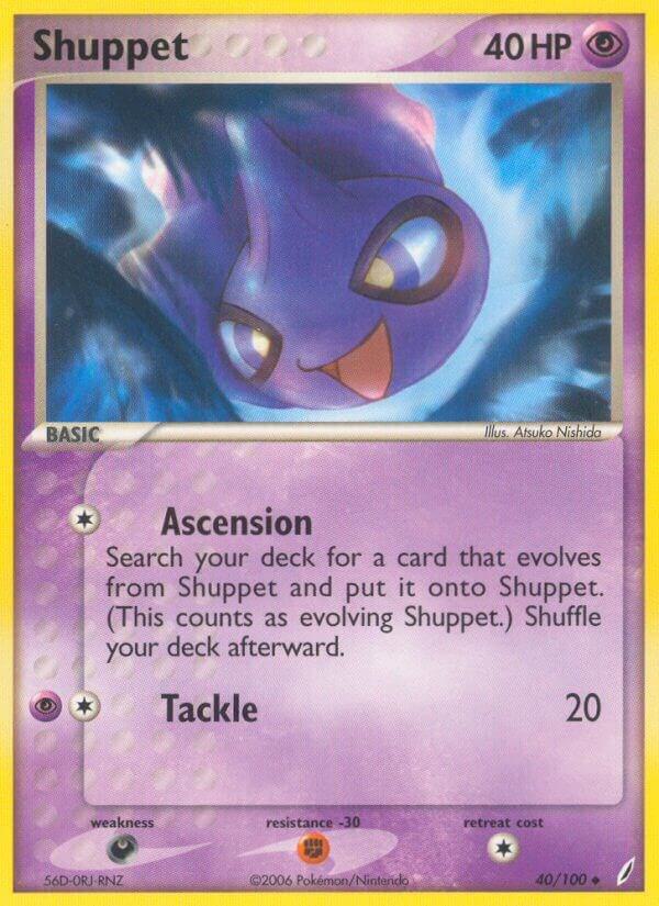 Shuppet 40/100 card from Crystal Guardians
