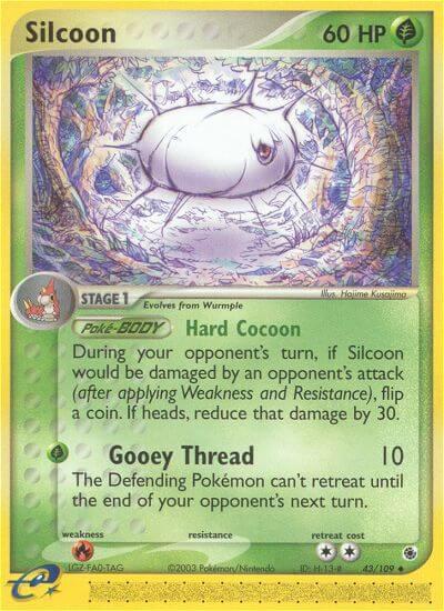 Silcoon 43/109 card from Ruby and Sapphire