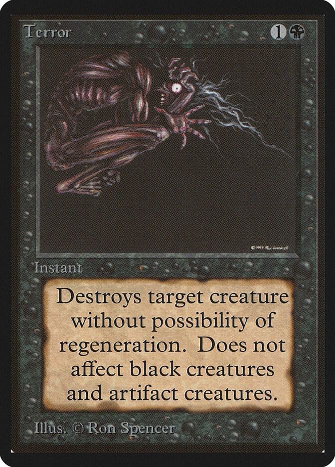 Terror card from Beta Edition