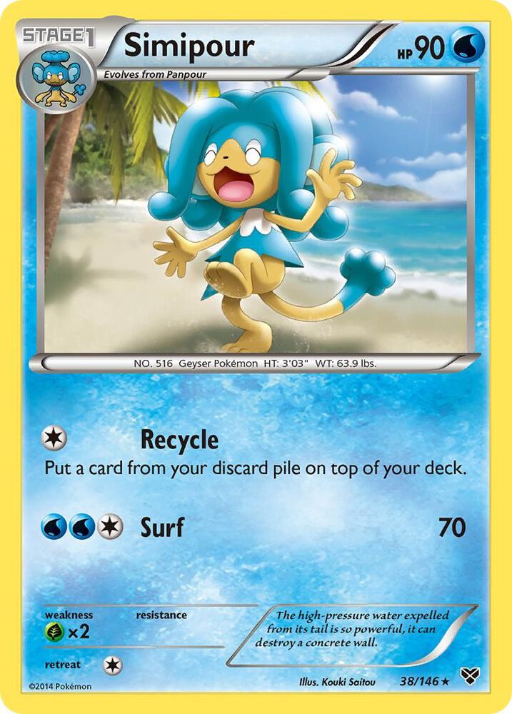 Simipour 38/146 card from XY Base Set
