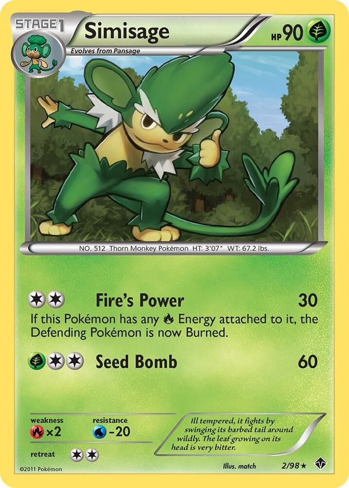 Simisage 2/98 card from Emerging Powers