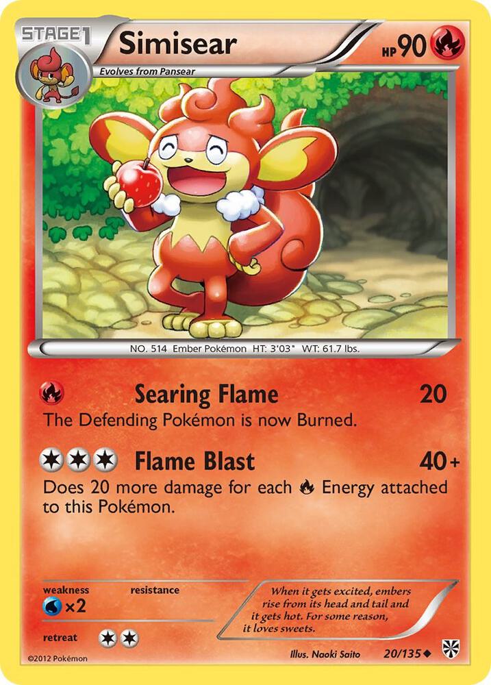 Simisear 20/135 card from Plasma Storm