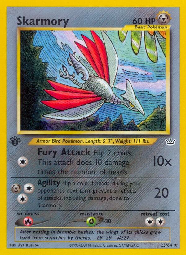 Skarmory 23/64 card from Neo Revelation