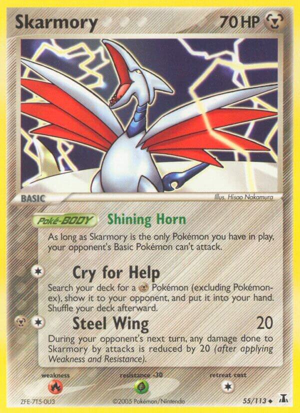 Skarmory 55/113 card from Delta Species
