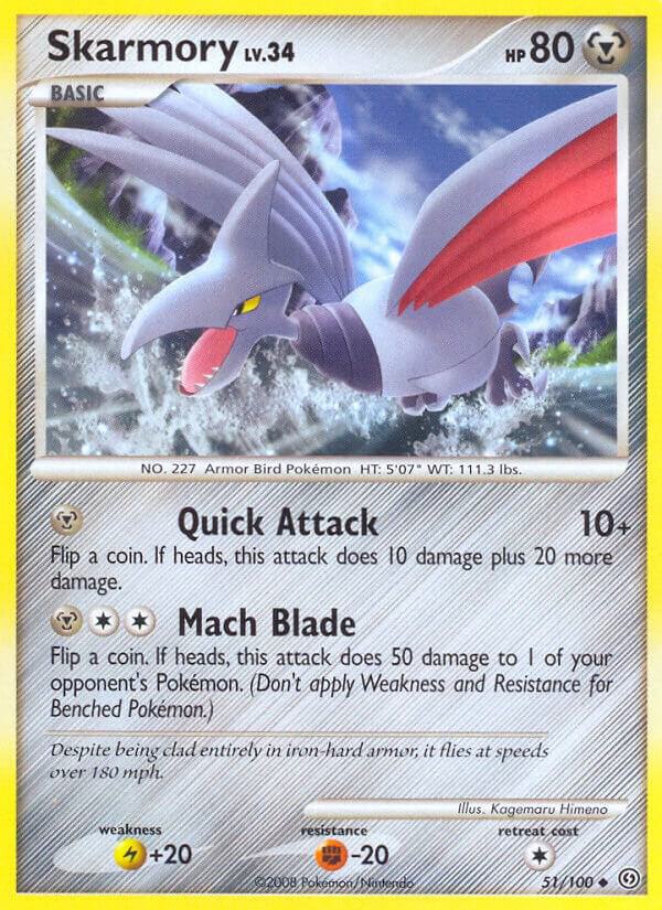 Skarmory 51/100 card from Stormfront