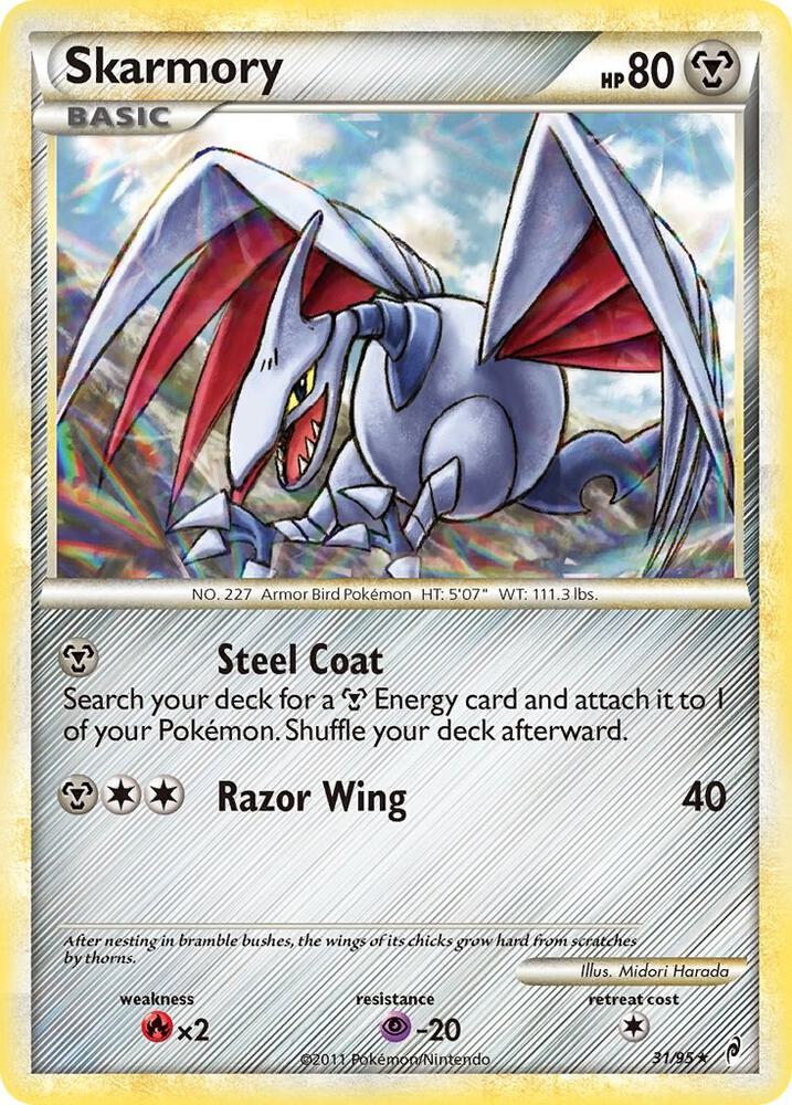 Skarmory 31/95 card from Call of Legends