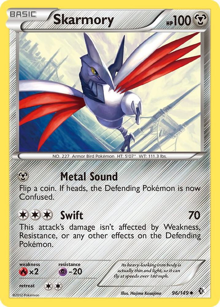 Skarmory (96) 96/149 card from Boundaries Crossed