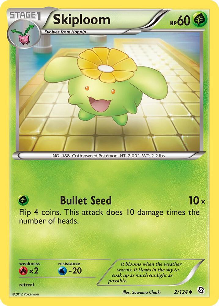 Skiploom 2/124 card from Dragons Exalted