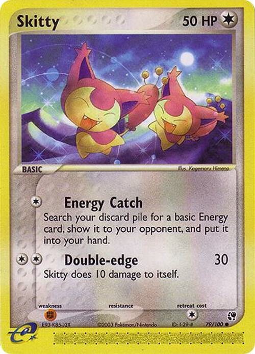 Skitty 79/100 card from Sandstorm