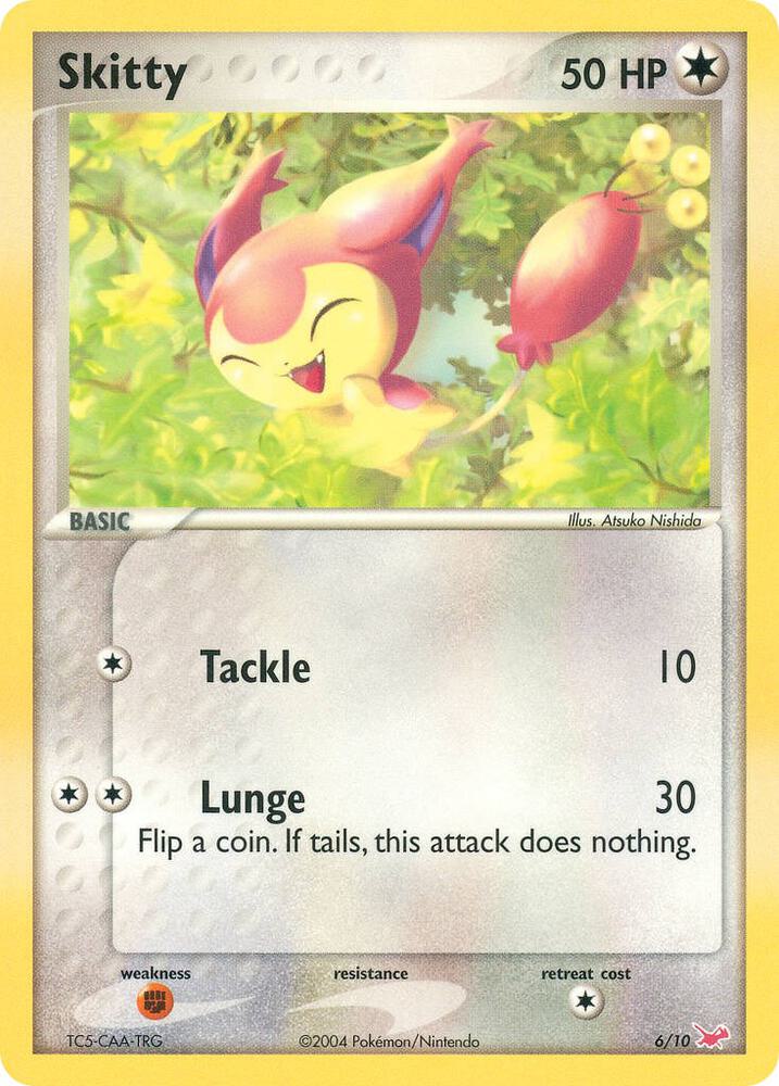 Skitty 6/10 card from EX Trainer Kit 1: Latias & Latios