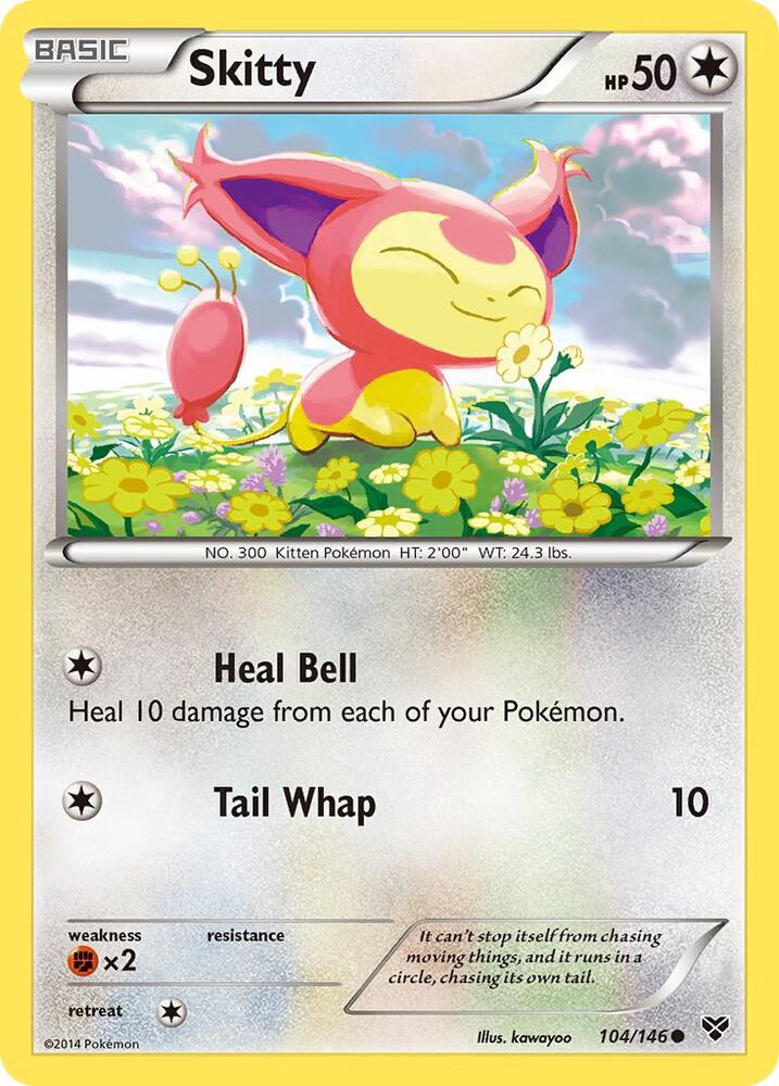 Skitty 104/146 card from XY Base Set