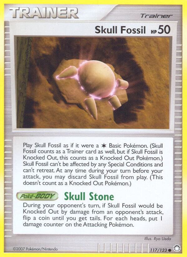 Skull Fossil 117/123 card from Mysterious Treasures