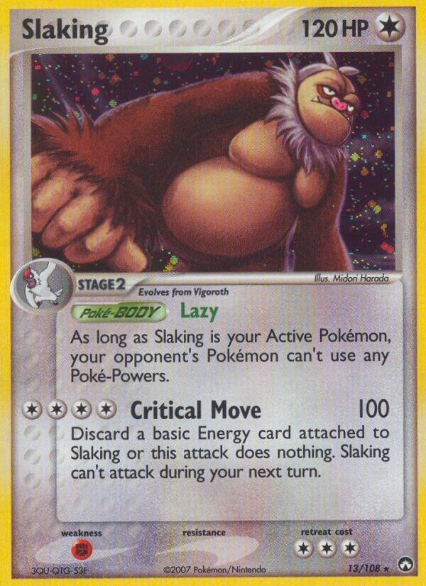 Slaking 13/108 card from Power Keepers