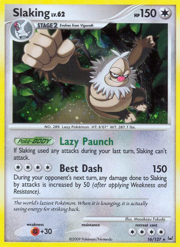 Slaking 16/127 card from Platinum