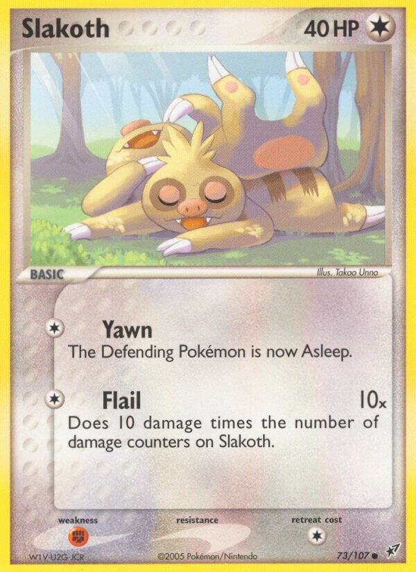 Slakoth 73/107 card from Deoxys