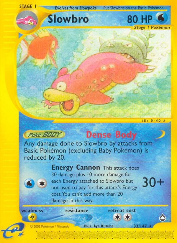 Slowbro 033/147 card from Aquapolis