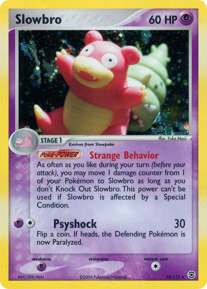 Slowbro 14/112 card from FireRed & LeafGreen