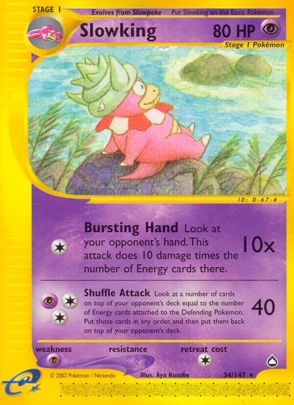 Slowking 034/147 card from Aquapolis
