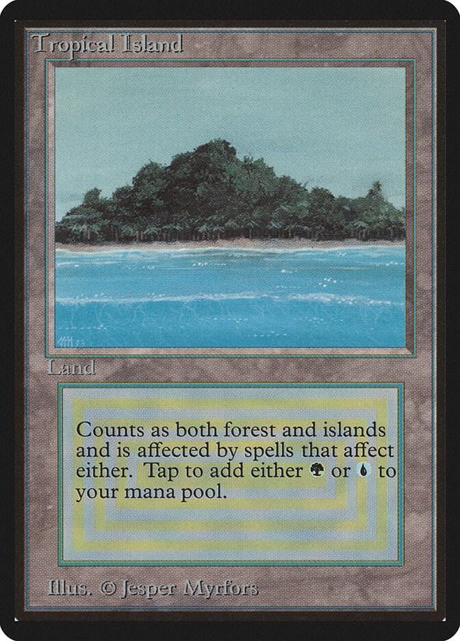 Tropical Island card from Beta Edition