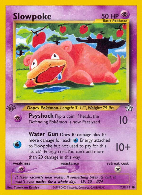 Slowpoke 073/111 card from Neo Genesis