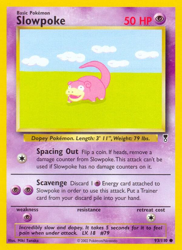 Slowpoke 093/110 card from Legendary Collection