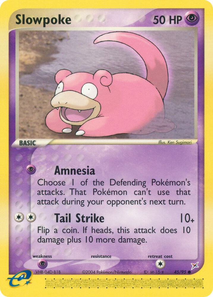 Slowpoke 45/95 card from Team Magma vs Team Aqua