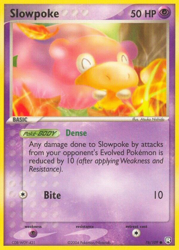 Slowpoke 76/109 card from Team Rocket Returns