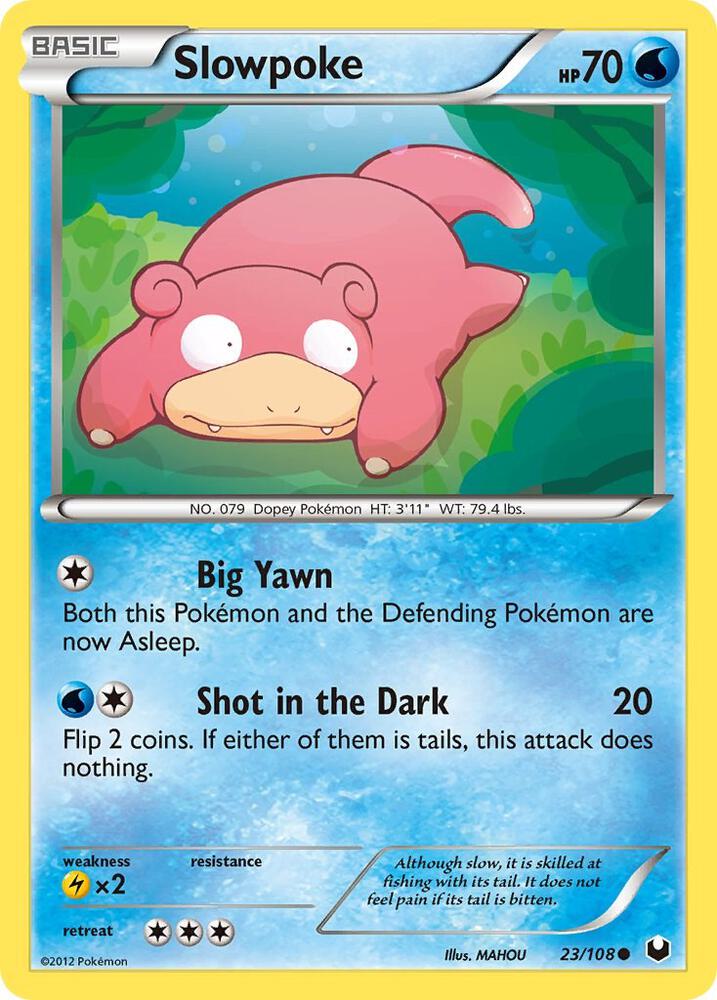 Slowpoke 23/108 card from Dark Explorers