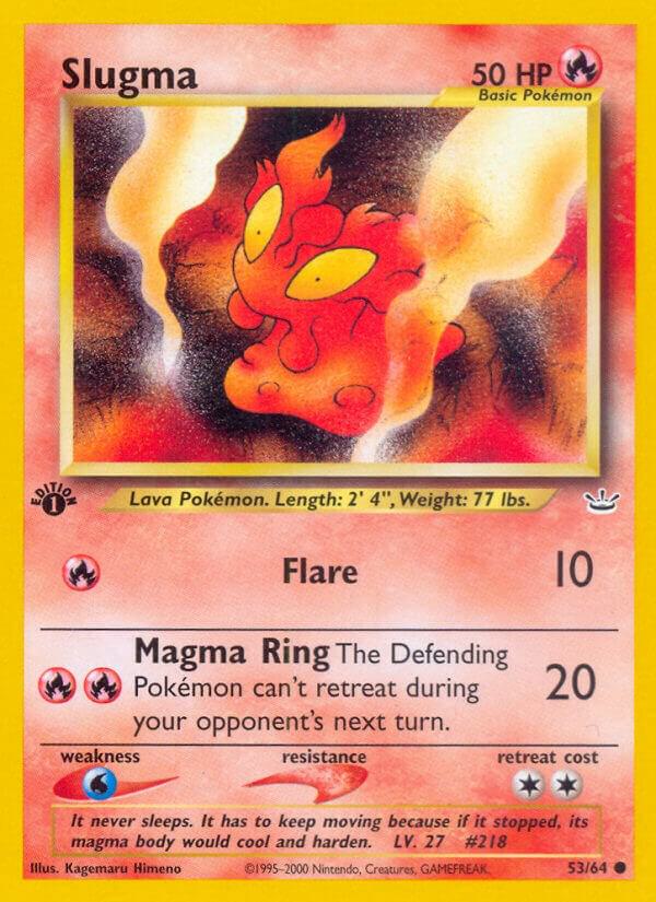 Slugma 53/64 card from Neo Revelation