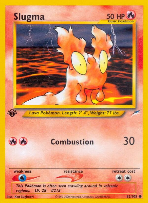 Slugma 082/105 card from Neo Destiny
