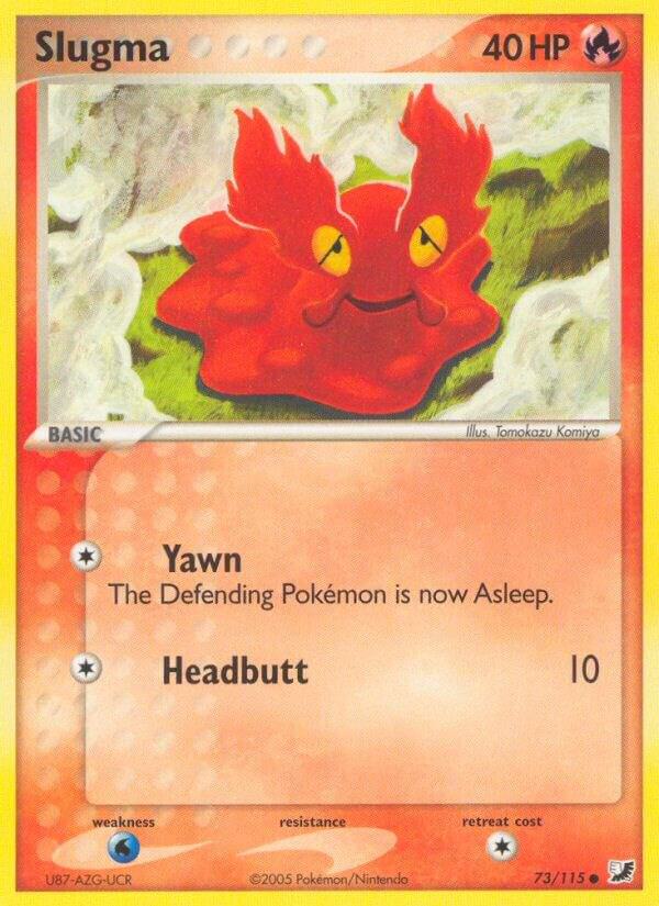 Slugma 73/115 card from Unseen Forces