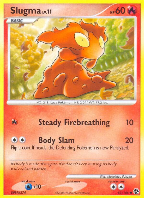 Slugma 83/106 card from Great Encounters