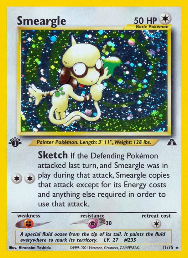 Smeargle (11) 11/75 card from Neo Discovery