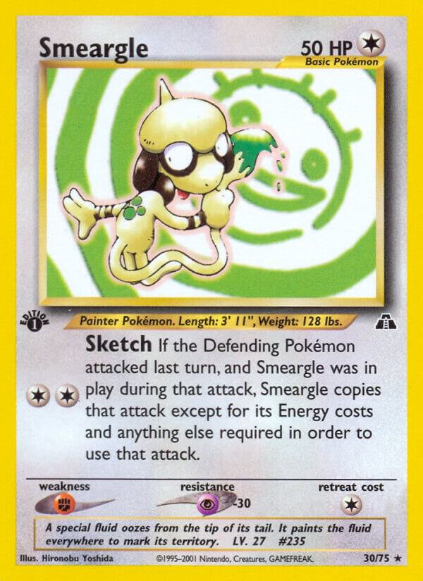 Smeargle (30) 30/75 card from Neo Discovery