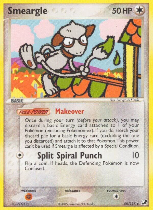 Smeargle 48/115 card from Unseen Forces
