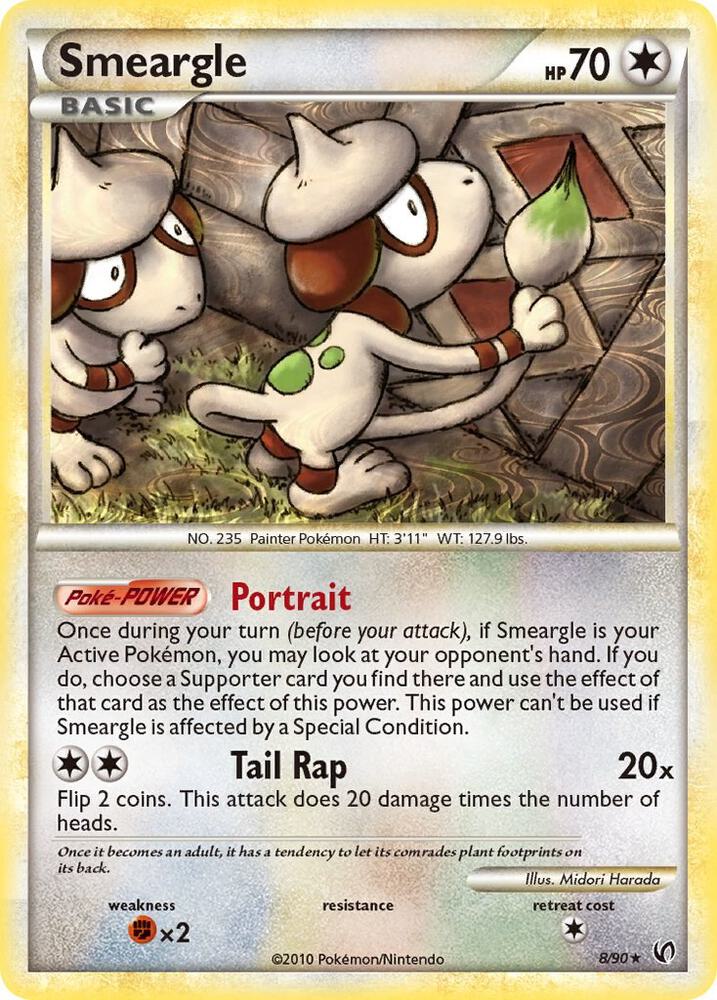Smeargle 8/90 card from Undaunted