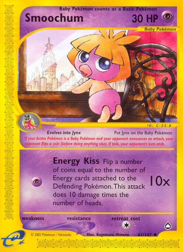 Smoochum 061/147 card from Aquapolis
