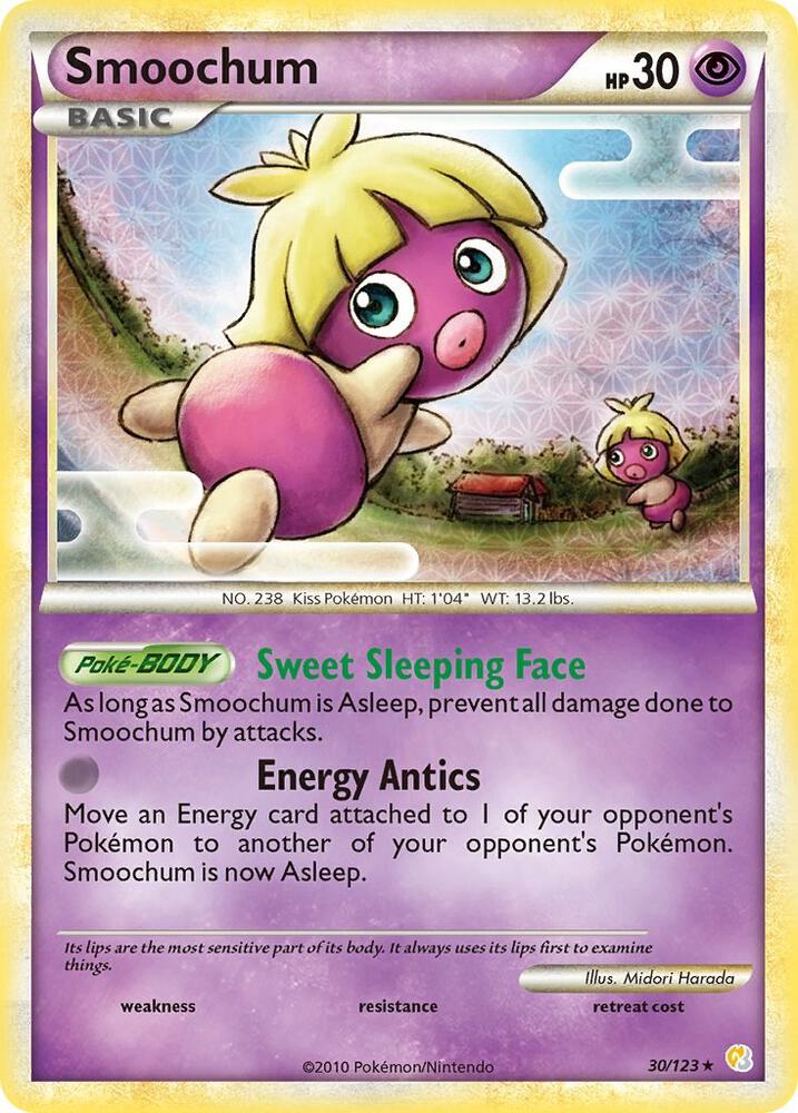 Smoochum 30/123 card from HeartGold SoulSilver
