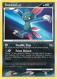 Sneasel 100/130 card from Diamond and Pearl