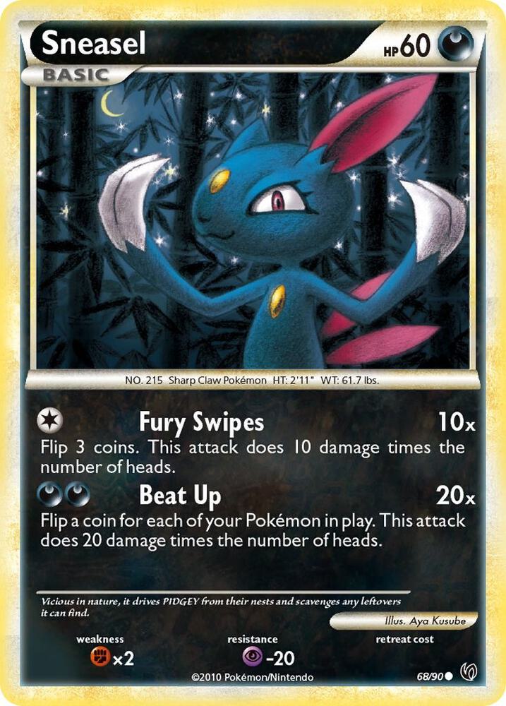 Sneasel 68/90 card from Undaunted