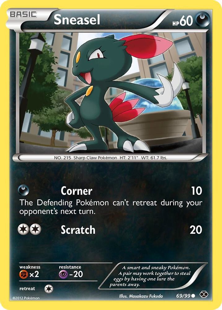 Sneasel 69/99 card from Next Destinies