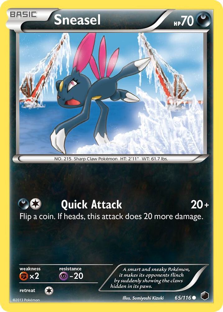Sneasel 65/116 card from Plasma Freeze