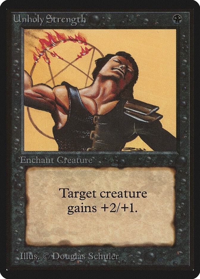 Unholy Strength card from Beta Edition
